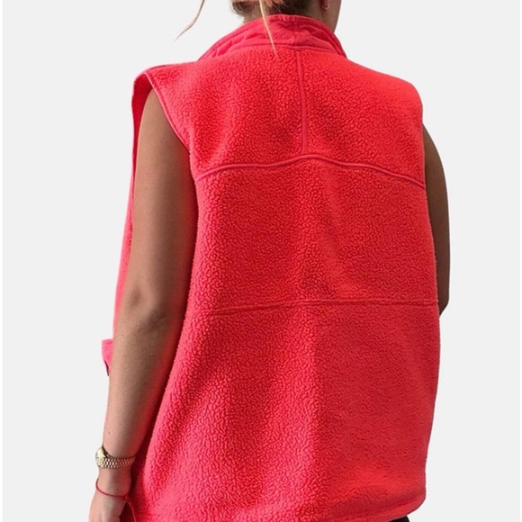 Free People Movement Hit The Hills Reversible Sherpa Vest Oversized L - Picture 2 of 6